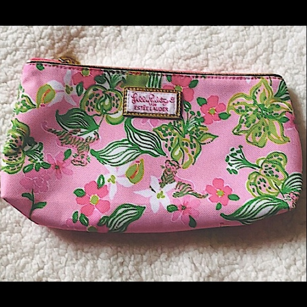 🆕🔥LILLY PULITZER/ESTEE LAUDER COSMETIC BAG CANVAS MATERIAL GORG&STYLISH NWOT